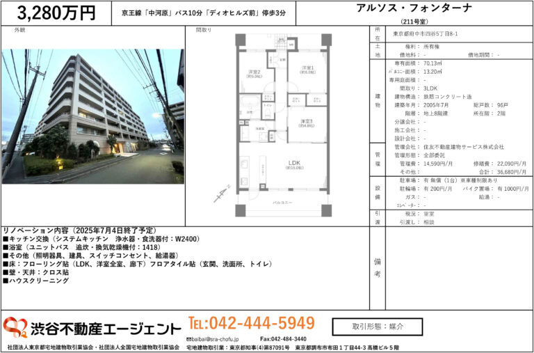 アルソス・フォンターナ 211号室