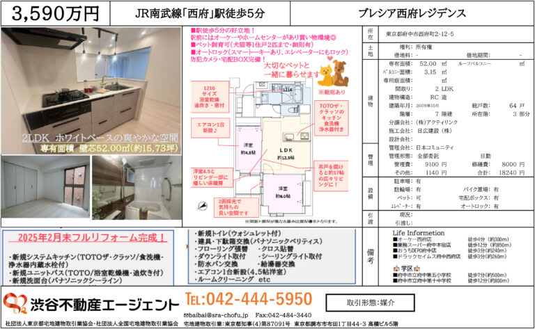 ブレシア西府レジデンス