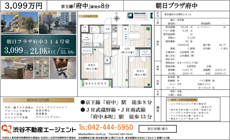 朝日プラザ府中