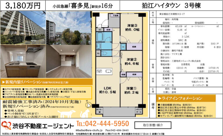 狛江ハイタウン３号棟