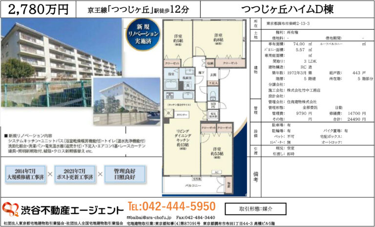 つつじヶ丘ハイムD棟