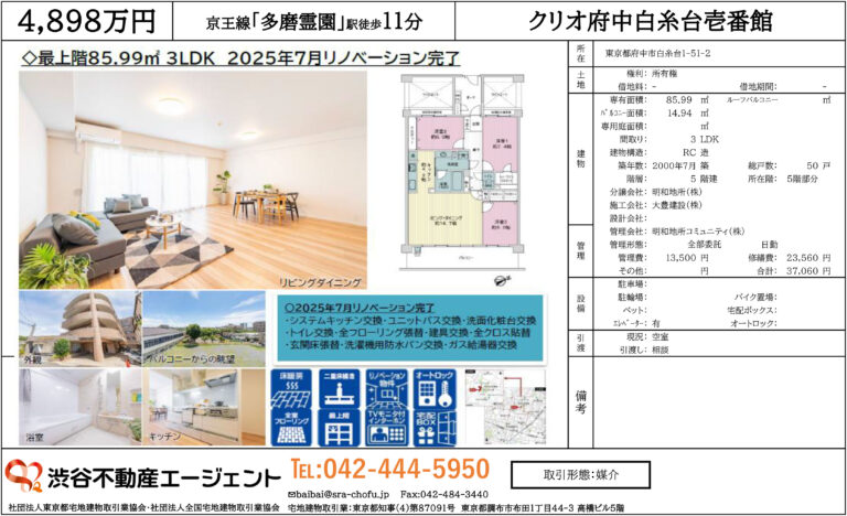クリオ府中白糸台壱番館