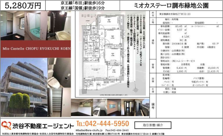 ミオカステーロ調布緑地公園