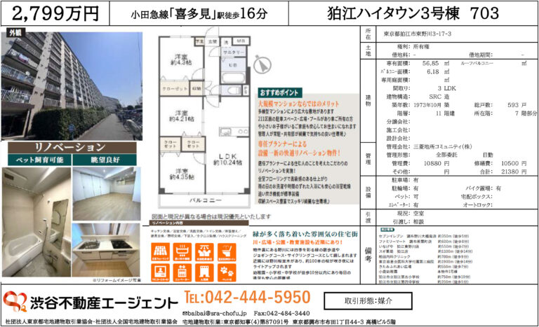 狛江ハイタウン３号棟