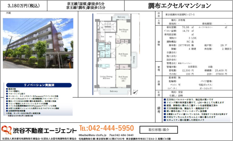 調布エクセルマンション