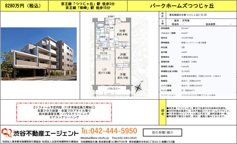 パークホームズつつじケ丘