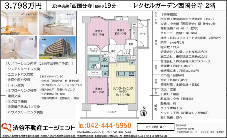 レクセルガーデン西国分寺2階