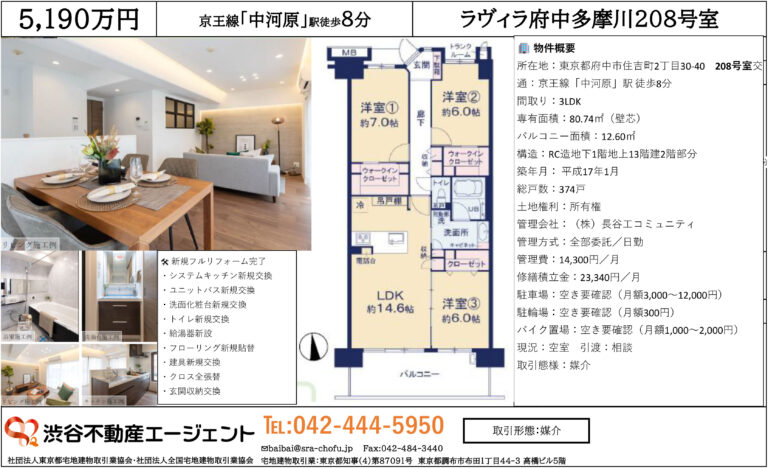 ラヴィラ府中多摩川208号室