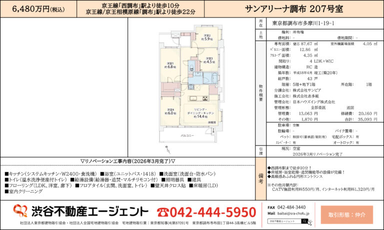 サンアリーナ調布 207号室
