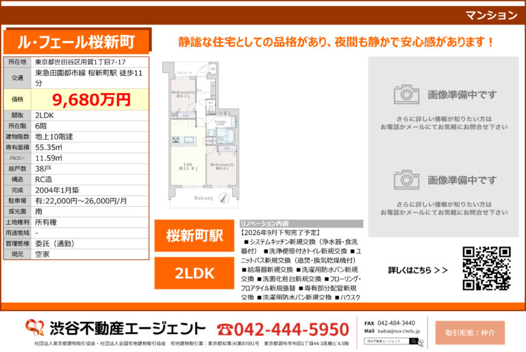 ル・フェール桜新町603号室